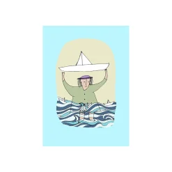 KomarWandbild Paper Ship 50x70 cm