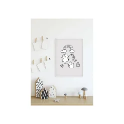 KomarWandbild Scribble Birdy 50x70 cm