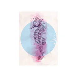 KomarWandbild Sea Horse Circle 50x70 cm