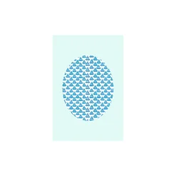 KomarWandbild Shelly Patterns Aqua 50x70 cm