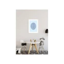 KomarWandbild Shelly Patterns Blue 40x50 cm
