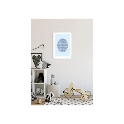 KomarWandbild Shelly Patterns Blue 40x50 cm