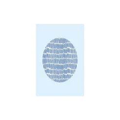 KomarWandbild Shelly Patterns Blue 40x50 cm
