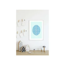KomarWandbild Shelly Patterns Aqua 40x50 cm