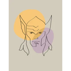 KomarWandbild Soulful Sanctuary Thor Head 40x50 cm