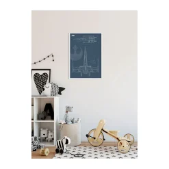 KomarWandbild Star Wars Blueprint X-Wing 50x70 cm