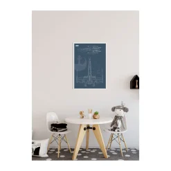 KomarWandbild Star Wars Blueprint X-Wing 50x70 cm