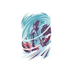 KomarWandbild Star Wars Classic Vector Hoth 40x50 cm