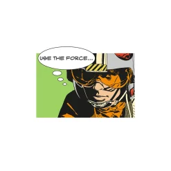 KomarWandbild Star Wars Classic Comic Quote Luke 70x50 cm