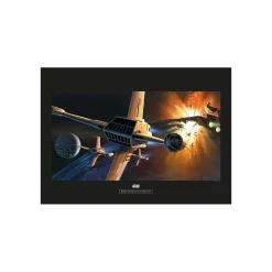 KomarWandbild Star Wars Classic Endor Orbit War 70x50 cm