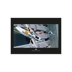 KomarWandbild Star Wars Classic X-Wing vs TIE-Fighter 50x40 cm