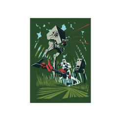 KomarWandbild Star Wars Classic Vector Endor 40x50 cm