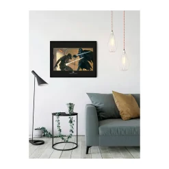 KomarWandbild Star Wars Classic Vader Luke Hallway 70x50 cm