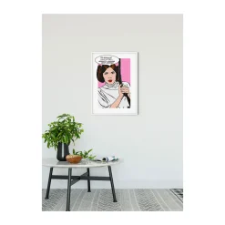 KomarWandbild Star Wars Classic Comic Quote Leia 40x50 cm
