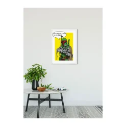 KomarWandbild Star Wars Classic Comic Quote Boba_Fett 50x70 cm