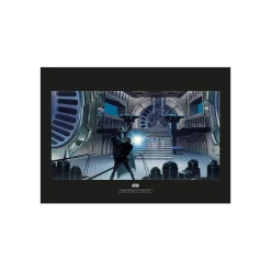KomarWandbild Star Wars Classic Vader Luke Throneroom 70x50 cm