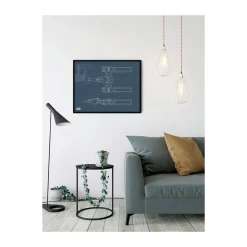 KomarWandbild Star Wars EP9 Blueprint Y-Wing 50x40 cm