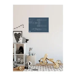 KomarWandbild Star Wars EP9 Blueprint Y-Wing 50x40 cm