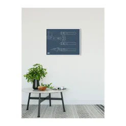 KomarWandbild Star Wars EP9 Blueprint Y-Wing 50x40 cm