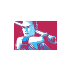 KomarWandbild Star Wars Faces Rey 70x50 cm