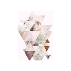 KomarWandbild Triangles Red 50x70 cm