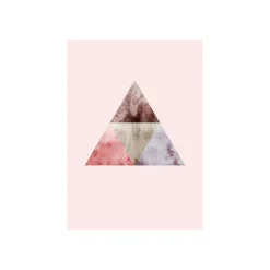 KomarWandbild Triangles Top Red 50x70 cm
