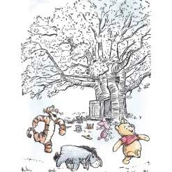 KomarWandbild Winnie the Pooh Playground 40x50 cm