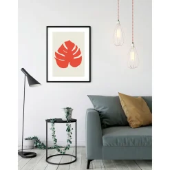 KomarWandbild Winter Tropics Black Panther Monstera 40x50 cm