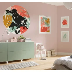 KomarWandbild Winter Tropics Black Panther Monstera 50x70 cm