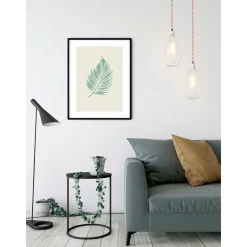KomarWandbild Winter Tropics Black Panther Palm Leaf 40x50 cm