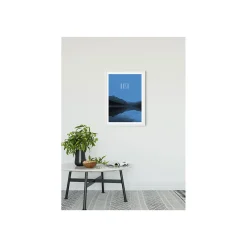 KomarWandbild Word Lake Hush Blue 50x70 cm