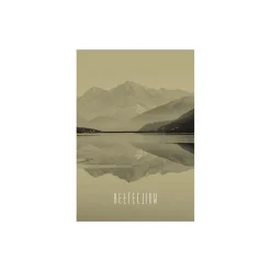 KomarWandbild Word Lake Reflection Sand 50x70 cm