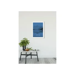KomarWandbild Word Lake Reflection Blue 50x70 cm
