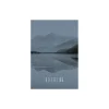 KomarWandbild Word Lake Reflection Steel 50x70 cm