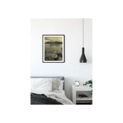 KomarWandbild Word Lake Silence Sand 50x70 cm