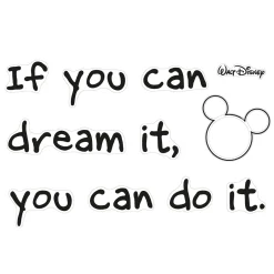 KomarWandtattoo Disney You can do it 50x70 cm