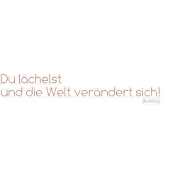 KomarWandtattoo Du lächelst... 14x70 cm