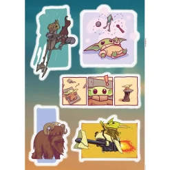 KomarWandtattoo Mandalorian Funny Grogu 50x70 cm