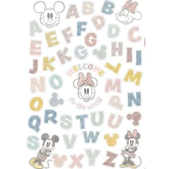 KomarWandtattoo Mickey Alphabet 50x70 cm