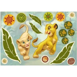 KomarWandtattoo Simba and Nala 50x70 cm
