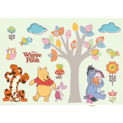 KomarWandtattoo Winnie the Pooh Nature Lovers 50x70 cm