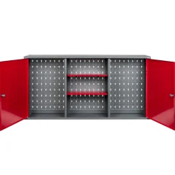 Kreher Metall-Werkstattschrank 120 x 60 x 19 cm rot
