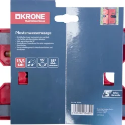 Krone Pfostenwasserwaage 13,5 cm