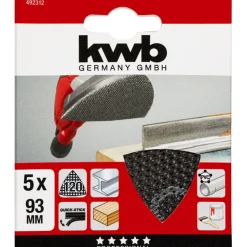 kwbGitterleinen für Deltaschleifer 93 x 93 mm K120