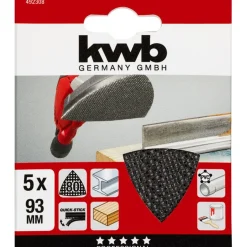 kwbGitterleinen für Deltaschleifer 93 x 93 mm K80