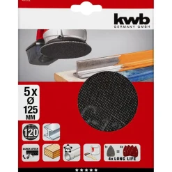 kwbGitterleinen für Exzenterschleifer Durchmesser 150 mm K220