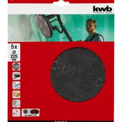 kwbGitterleinen für Langhalsschleifer Durchmesser 225 mm K120
