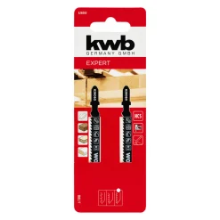 kwb HCS-Stichsägeblätter mit T-Schaft für Holz fein 2-tlg. 100 mm