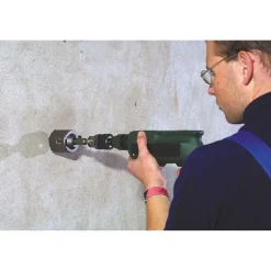 kwbHohlbohrkrone mit Schaft und Zentrierbohrer SDS Plus Durchmesser 66 mm