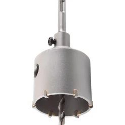 kwbHohlbohrkrone mit Schaft und Zentrierbohrer SDS Plus Durchmesser 66 mm